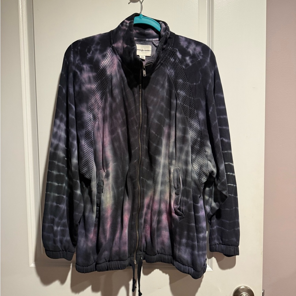 American Eagle Purple Tie-Dye Jacket